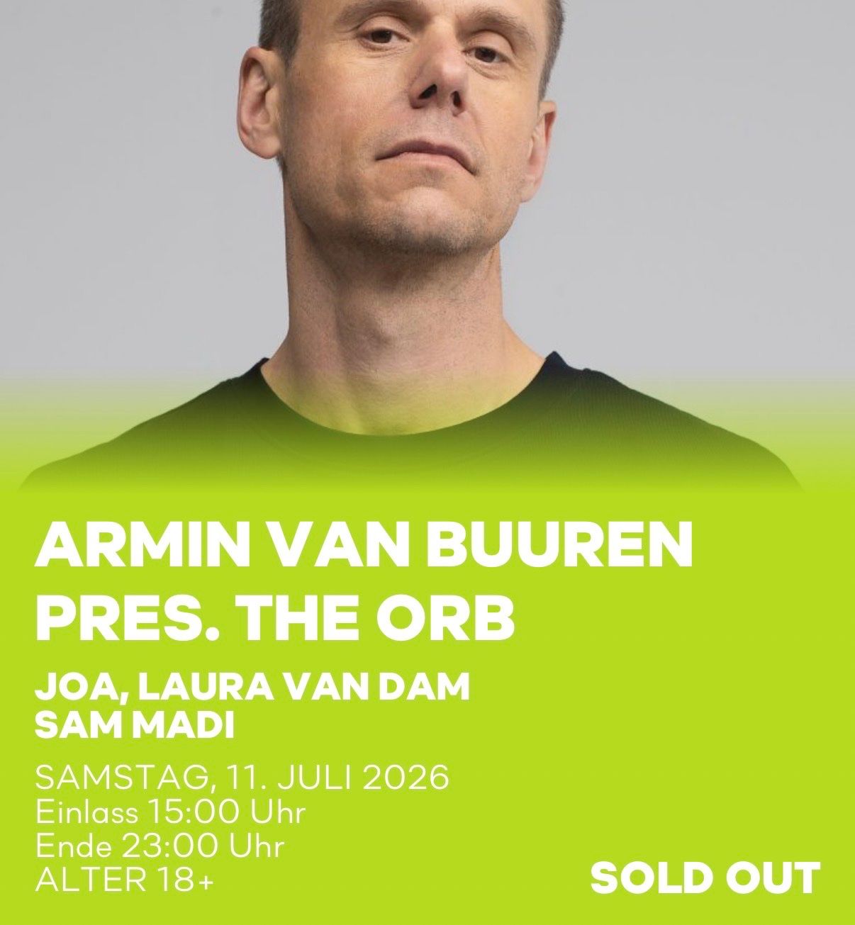 Tickets: Armin van Buuren ZOA 2026 Ticket – Neu (gemäss Beschreibung) aus Zürich von Mila1Milena