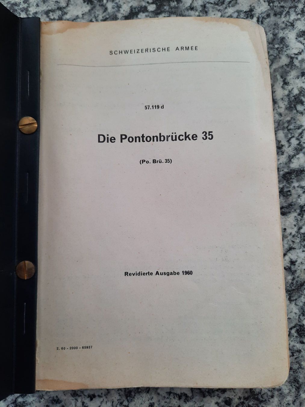 Libri: Die Pontonbrücke 35 – Difettoso da Ruswil venduto da Sammlergeist 1