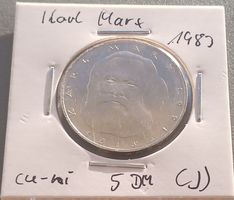BRD 1983 - 5 DM (J) -  100. TODESTAG VON KARL MARX - UNZ.