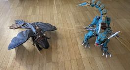 Drachenfiguren 2 Stk. für Kinder bespielt gebraucht
