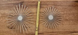 2er Set Deko Sonnen, Wanddeko Metall, Vintage Stil top!