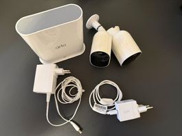 Arlo Pro 3 Smarthome Kamera Set weiss 2er Pack