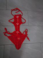 Lingerie Roter Body mit Herzdetails