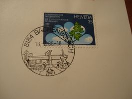 Stempelkuriosität 18.-8.-88-18. 8184 Bachenbülach, PTT-Blätt