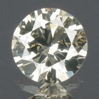 0.18 cts CERTIFIED Round Diamond, SI3, Sparkly Light Brown