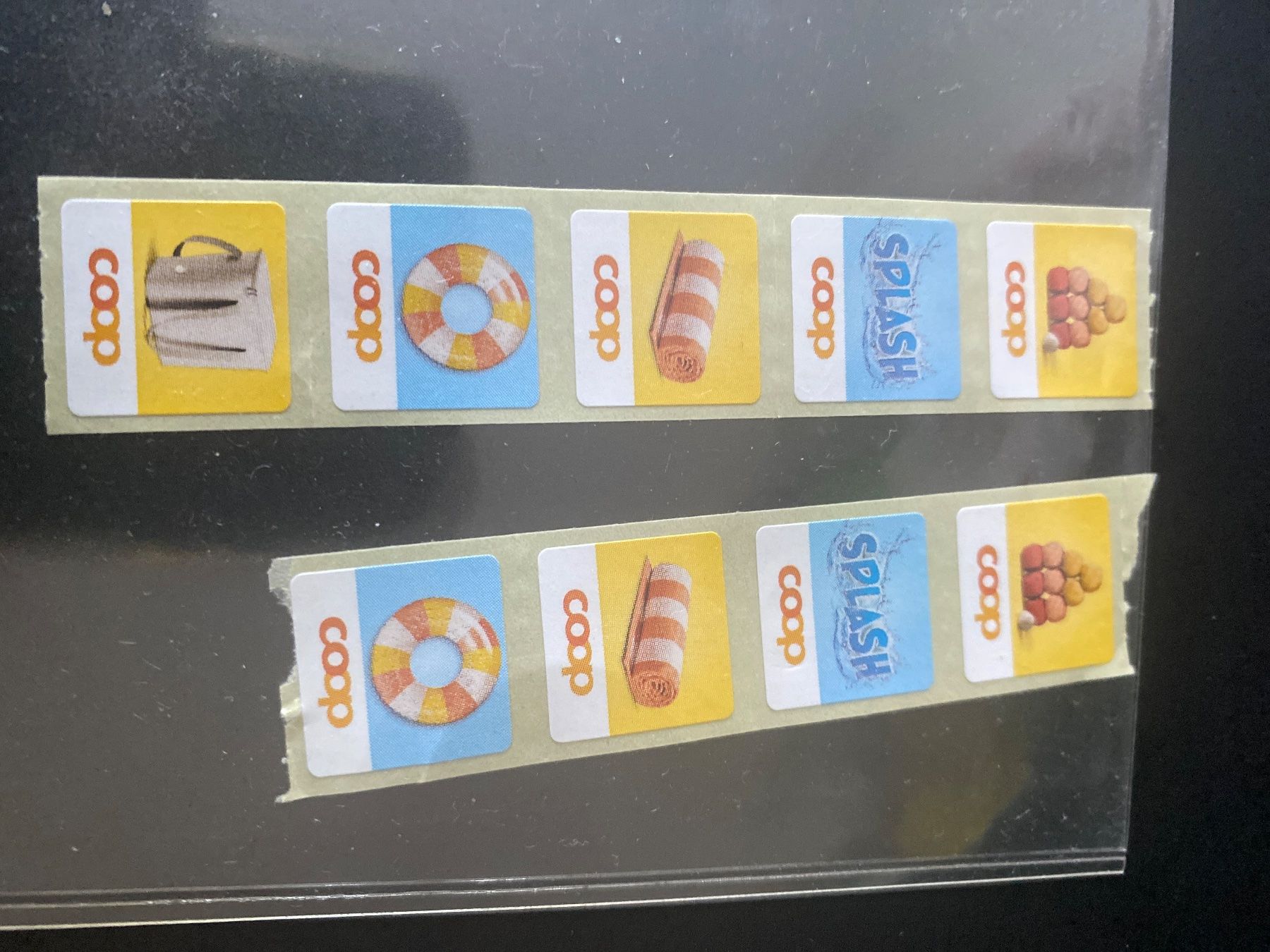 Coop Sammelmarken & -punkte: 9 Sammelmarken coop  SPLASH  SOMMER – Neu (gemäss Beschreibung) aus Niederrohrdorf von leni29