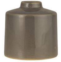 Ib Laursen Kerzenhalter Vase RAGNHILD, Keramik 8cm - TAUPE