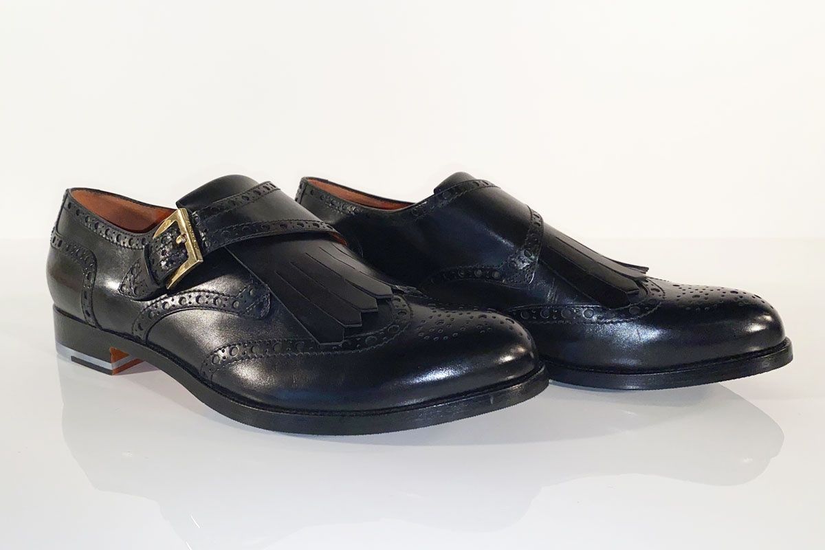 Santoni Scarpe da uomo: Santoni Mokassins Leder schwarz Gr.41.5 – Nuovo (secondo la descrizione) da Ballwil venduto da ClassicGallery 4