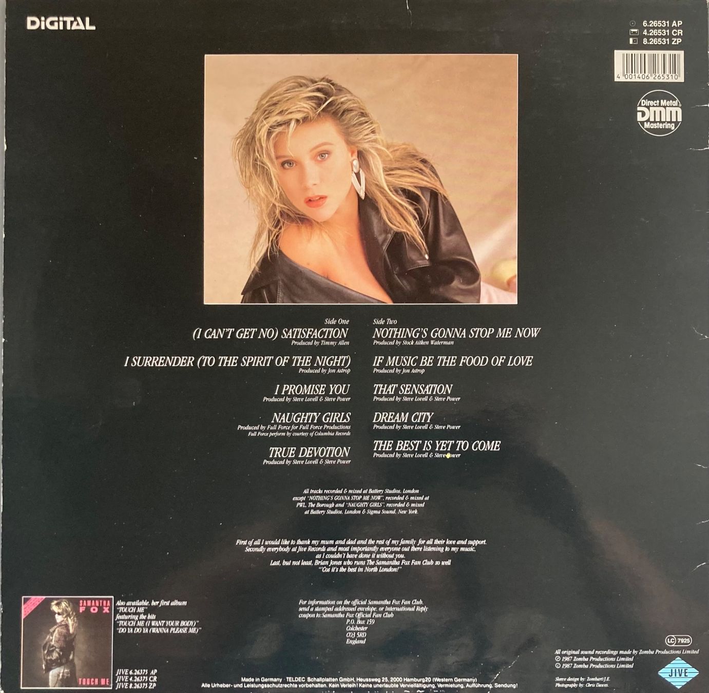 Dischi in vinile: SAMANTHA FOX - SAMANTHA FOX – Usato da Poliez-Pittet venduto da Newtown-Records 1