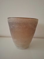 BELL ARTE   Vase / Cachepot   sandgestrahltes Glas  massiv