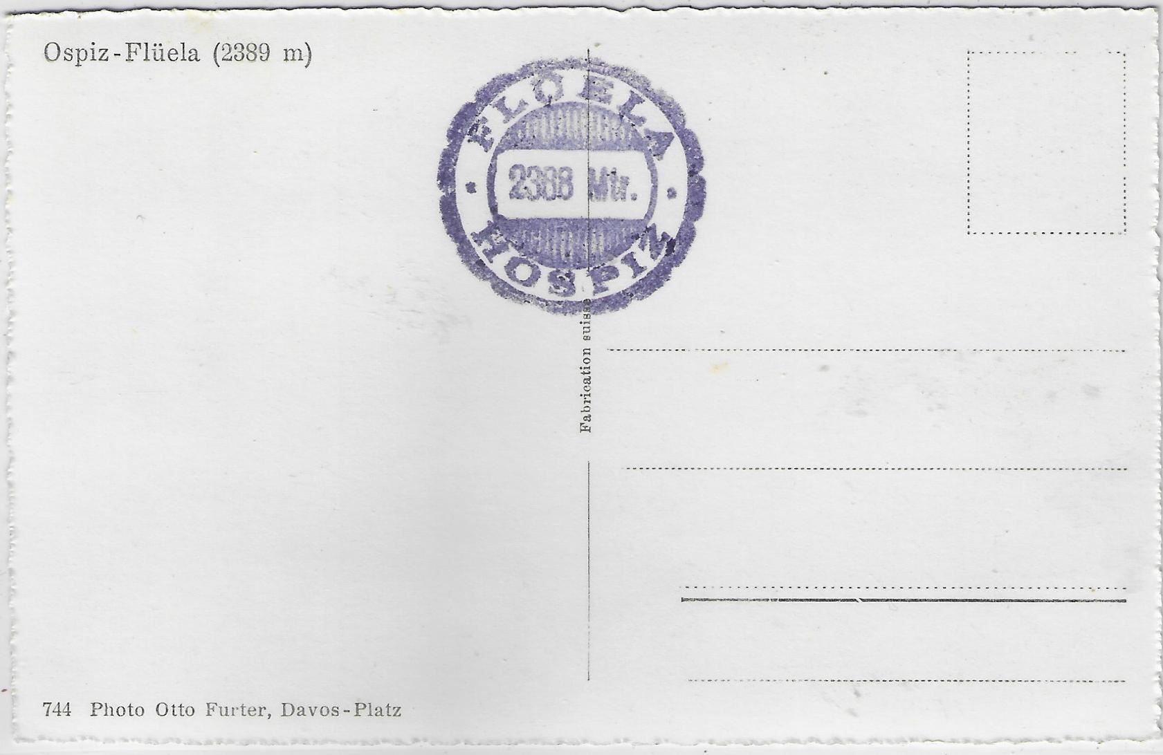 Cartoline postali: Ospiz-Flüela – Usato da Ettingen venduto da Kartenplanet 1