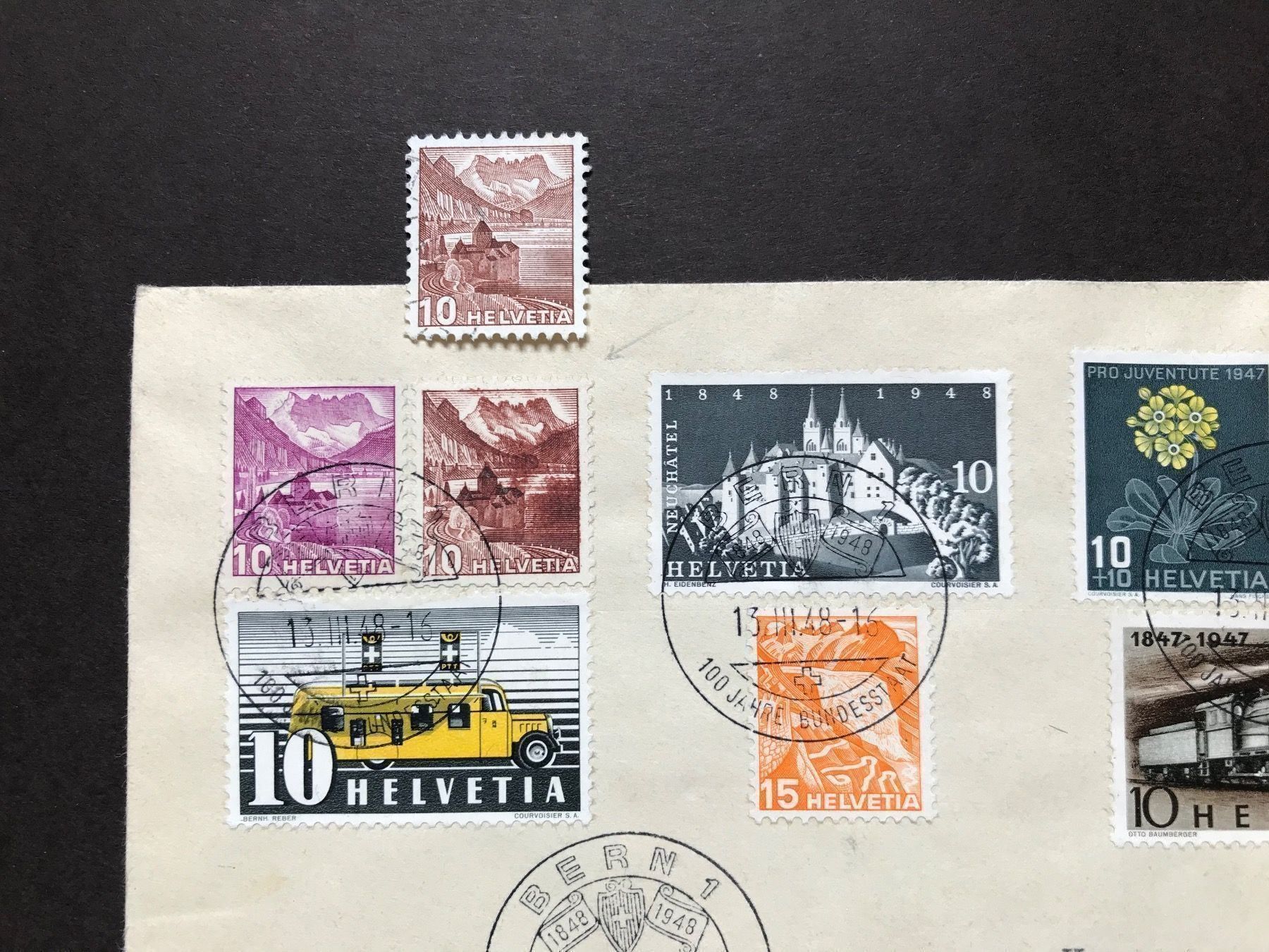 Tutti i francobolli: Couvert mit Mischfrankatur + grosser Abart! – Usato da stäfa venduto da brandy66 1