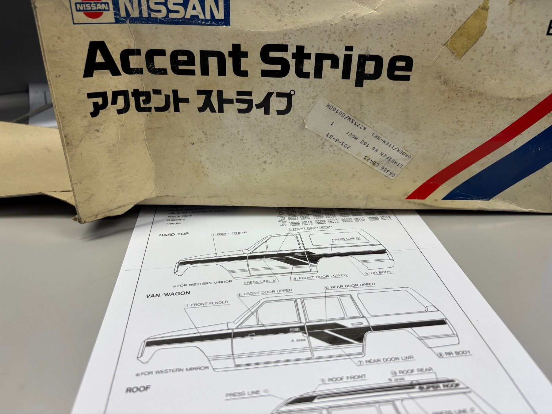 Tutti pezzi di ricambio auto: Nissan Patrol Accent Stripe links – Nuovo e nell'imballaggio originale da Schönenwerd venduto da akzept 1