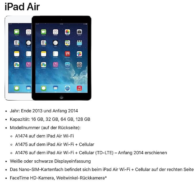 Apple Tablettes PC: Apple Ipad Air (2013) – D'occasion à Lostorf par Tenet88 3