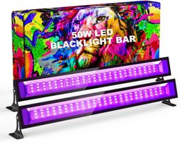 2x 50W LED Schwarzlicht Strahler UV Lampe 385nm Schalter