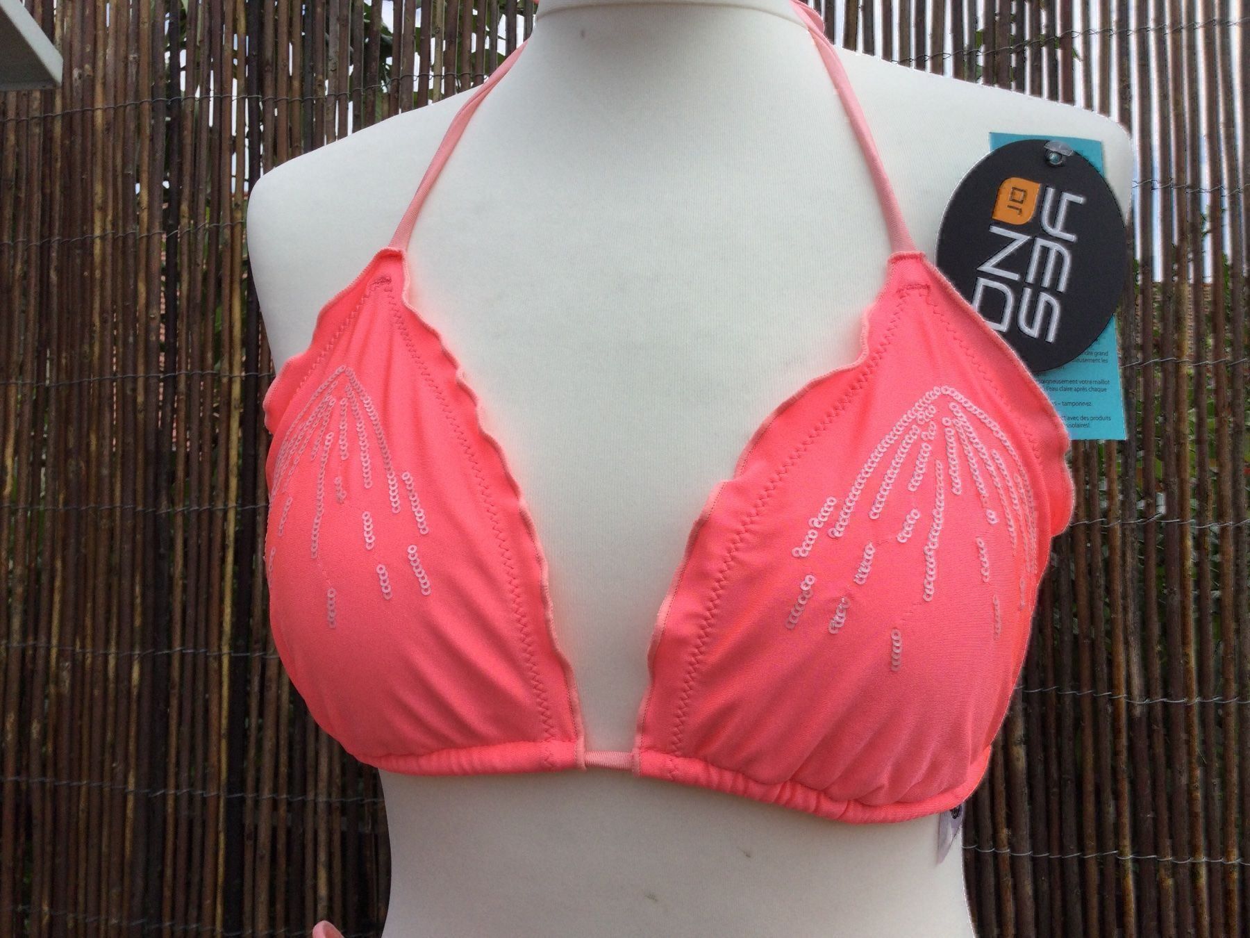 Costumi da bagno & Bikini: Maillot de bain/Bikini saumoné & perles, taille 42, NEUF – Nuovo e nell'imballaggio originale da Agiez venduto da chouchanelle 1