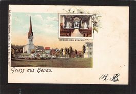 Gruss aus Henau SG , Stabstempel St. Gallen , gel. 17.Vll.01