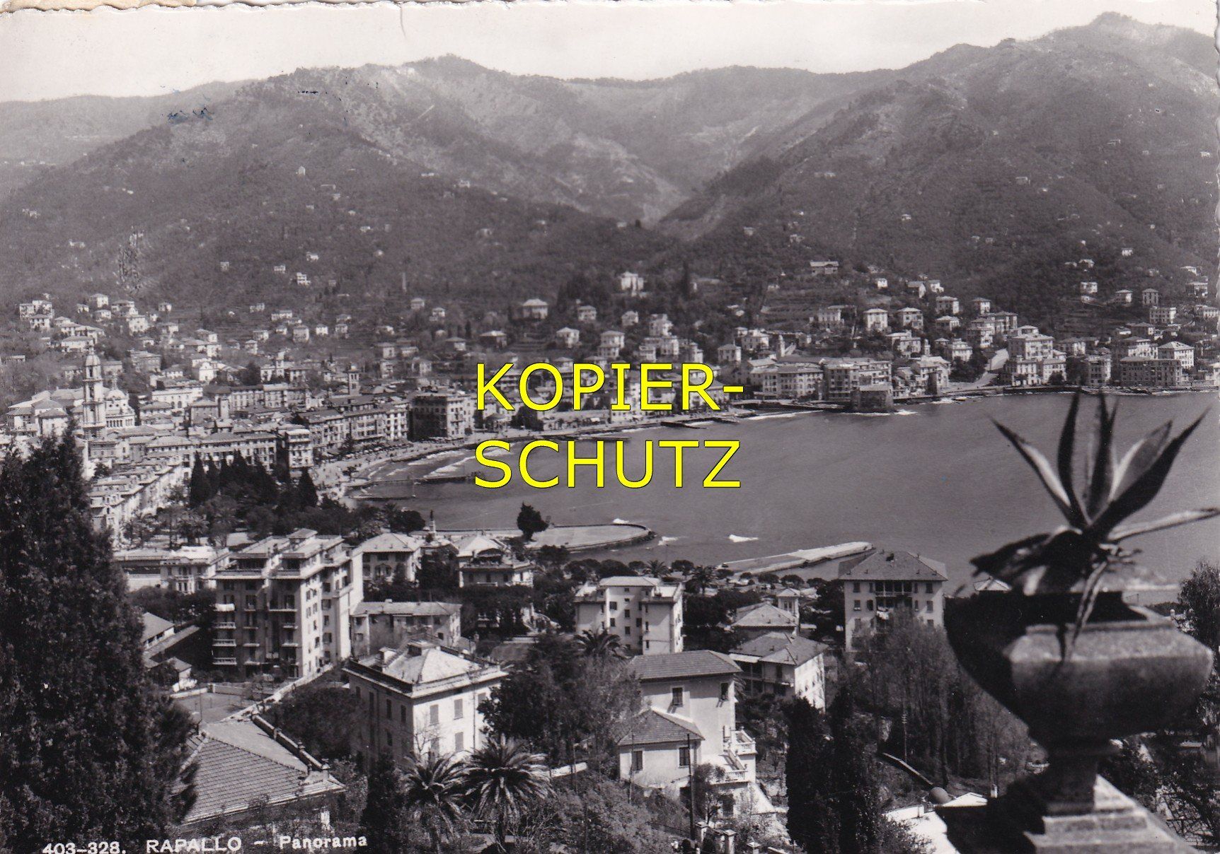 Cartoline postali: Rapallo (Panorama) /mp – Usato da Hombrechtikon venduto da Rudolf07