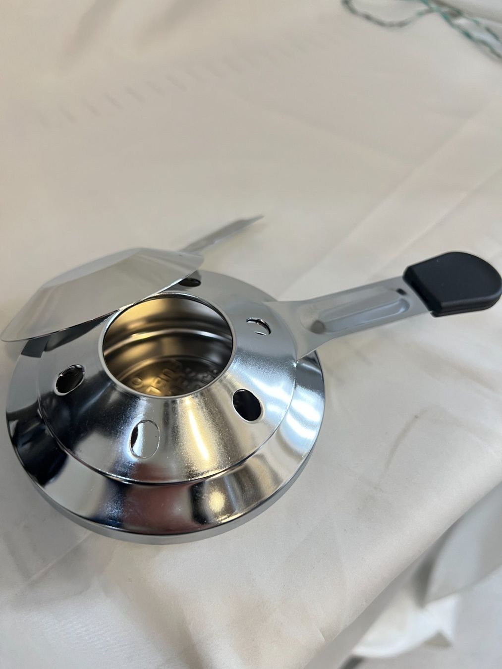 Padelle: Kleiner Fondue Caquelon mit Rechaud – Usato da Zürich venduto da Drahtzug 3