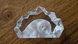 Mats Jonasson Kristall Kunst Baby Robbe