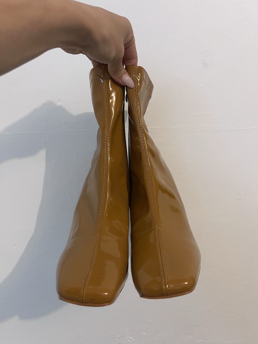 Damenschuhe: NEU: Stiefelette lack camel, Gr . 36 – Neu und originalverpackt aus Balgach von Ni.Steiger 1