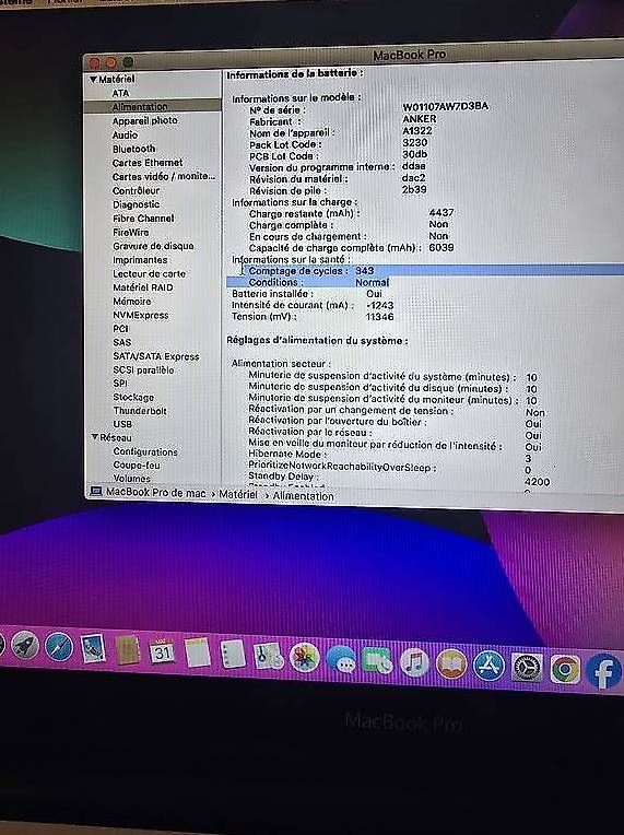 Apple Notebooks: MacBook Pro 13| i7| 8Go| SSD 240Go| Microsoft Office – Gebraucht aus Renens VD von MTD2211 9