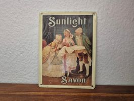 Blechschild Sunlight Savon Logo Schild Blech Reklame Retro