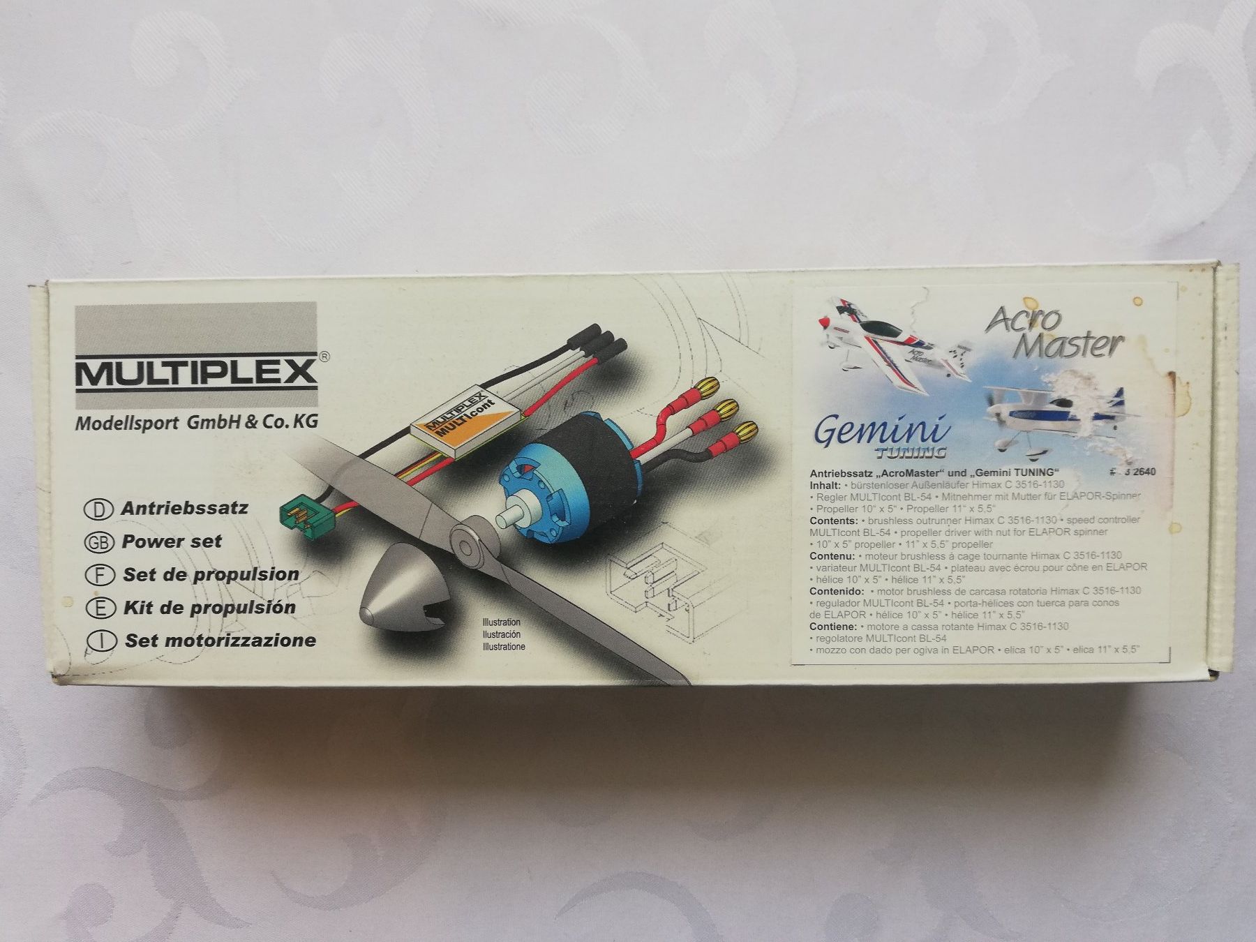 Multiplex Modellismo RC: Multiplex Antriebssatz AcroMaster und Gemini TUNING – Nuovo e nell'imballaggio originale da Flüh venduto da AMS-Modellbau