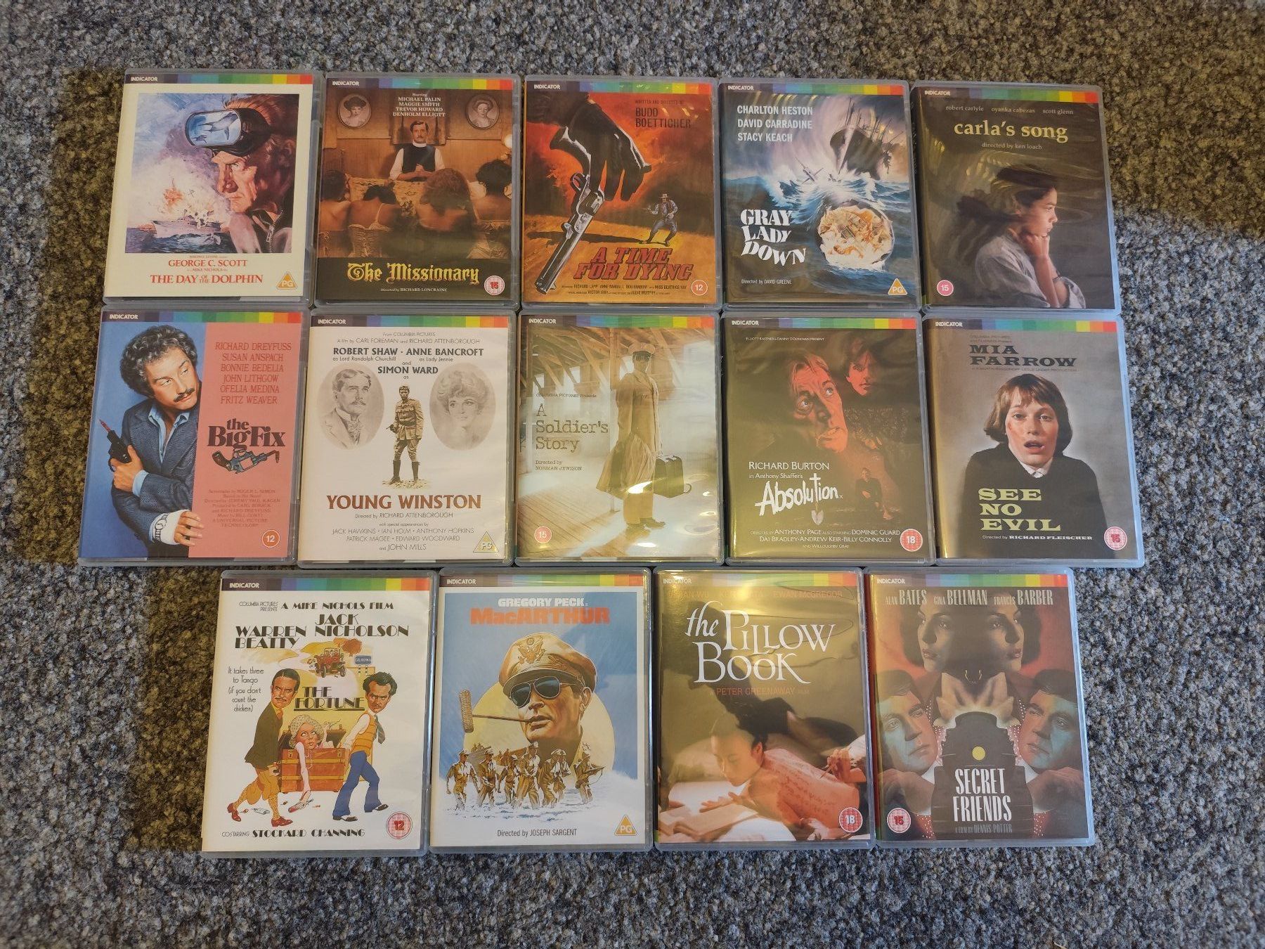 Tutti i DVDs: 14 x INDICATOR UK Bluray (Classics) – Nuovo (secondo la descrizione) da Zofingen venduto da Debohli