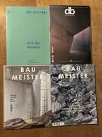 4 Architektur-Zeitschriften "der architekt, db, baumeister"