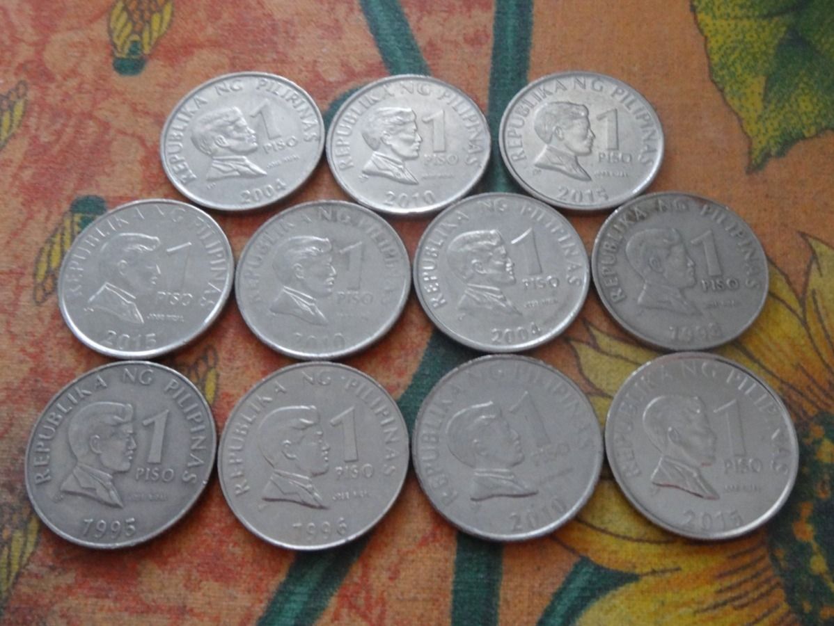 Alle Münzen: PHILIPPINES  11x   1 Piso 1993 Jose Rizal – Gebraucht aus Romanel-sur-Lausanne von Swift13