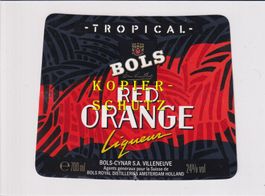 Etikette - Liqueur "Red Orange" /bp