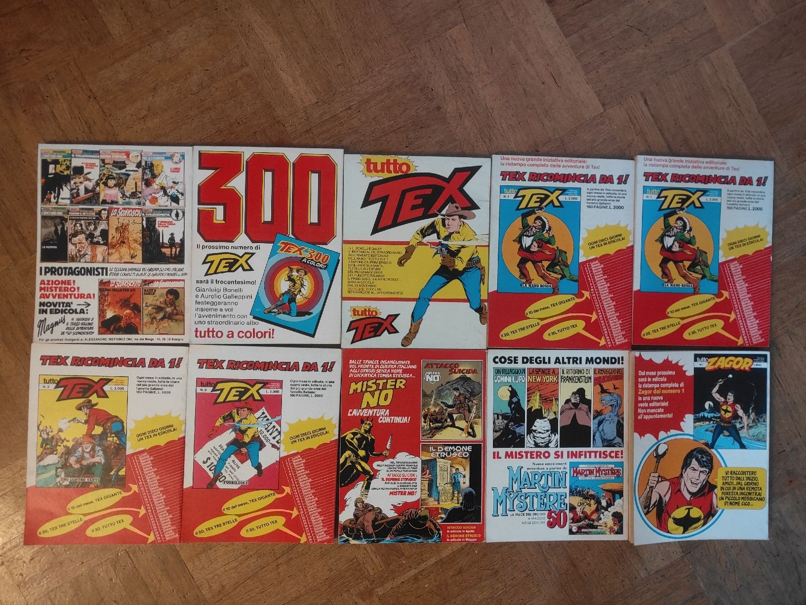 Fumetti: 10 Stk.TEX Comics Nr. 298 - 307 – Usato da Hägendorf venduto da Yahuhu01 1