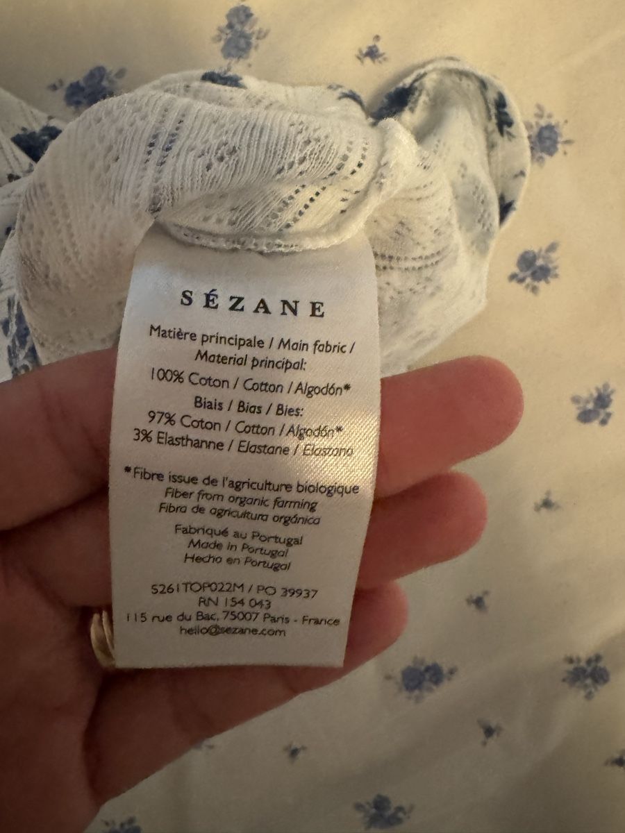 Sezane Top: Sèzane Juan Top – Nuovo (secondo la descrizione) da Aarau Rohr venduto da ash_m7hq 3
