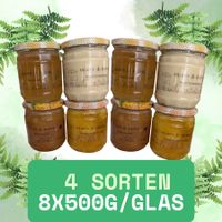 Qualitätshonig - flüssiges Gold aus der Natur 8-Gläser-Paket