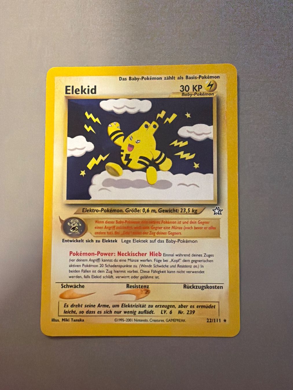 Pokémon Carte collezionabili: Elekid - Neo genesis – Usato da Kehrsatz venduto da Riyouu