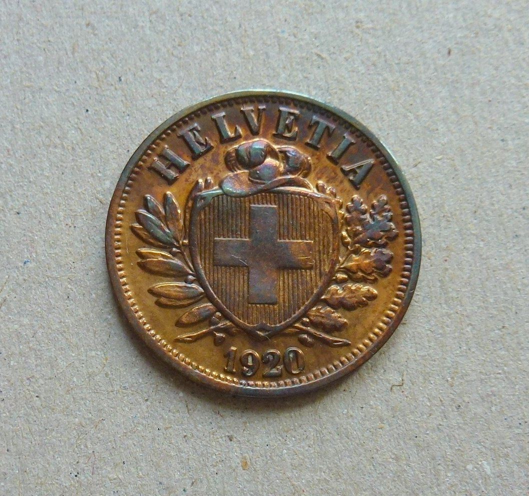 Toutes les monnaies: ++ 2 Rappen 1920, gute Erhaltung – D'occasion à Walkringen par Casablanca777