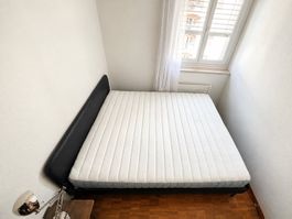 IKEA SLATTUM Bett 160x200 inkl. Lattenrost & Matratze