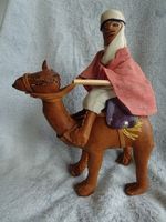 KAMEL Leder mit Dromedarius. Boden bis Ohrenspitze 19cm hoch