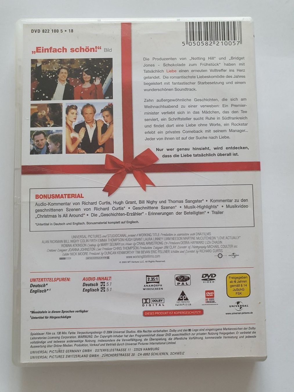 Alle DVDs: Tatsächlich Liebe DVD – Gebraucht aus Oberdorf BL von BaldenEagle 1