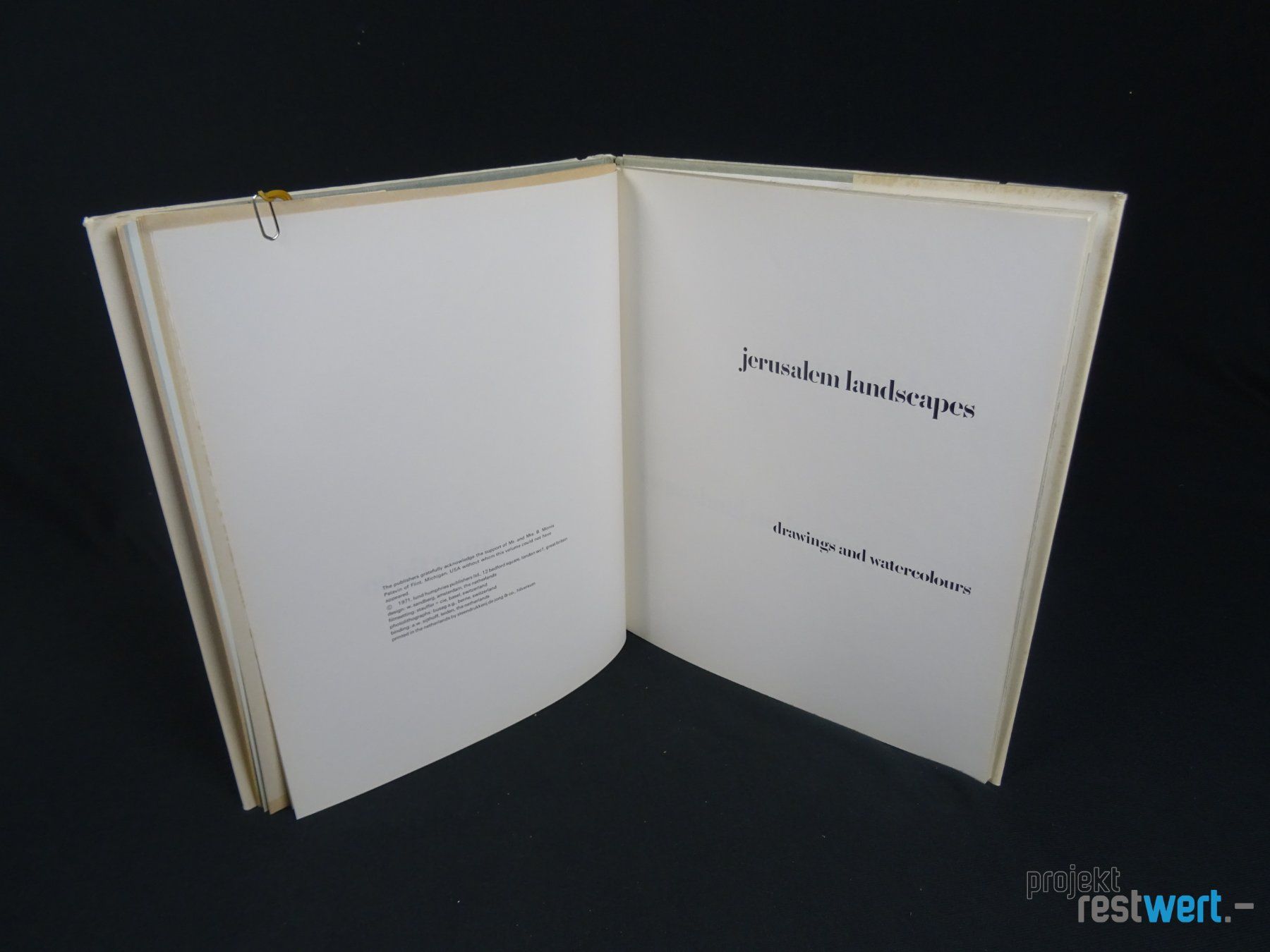 Libri: Jerusalem Landscapes, Buch von ANNA TICHO – Usato da Bülach venduto da restwert_buelach 1