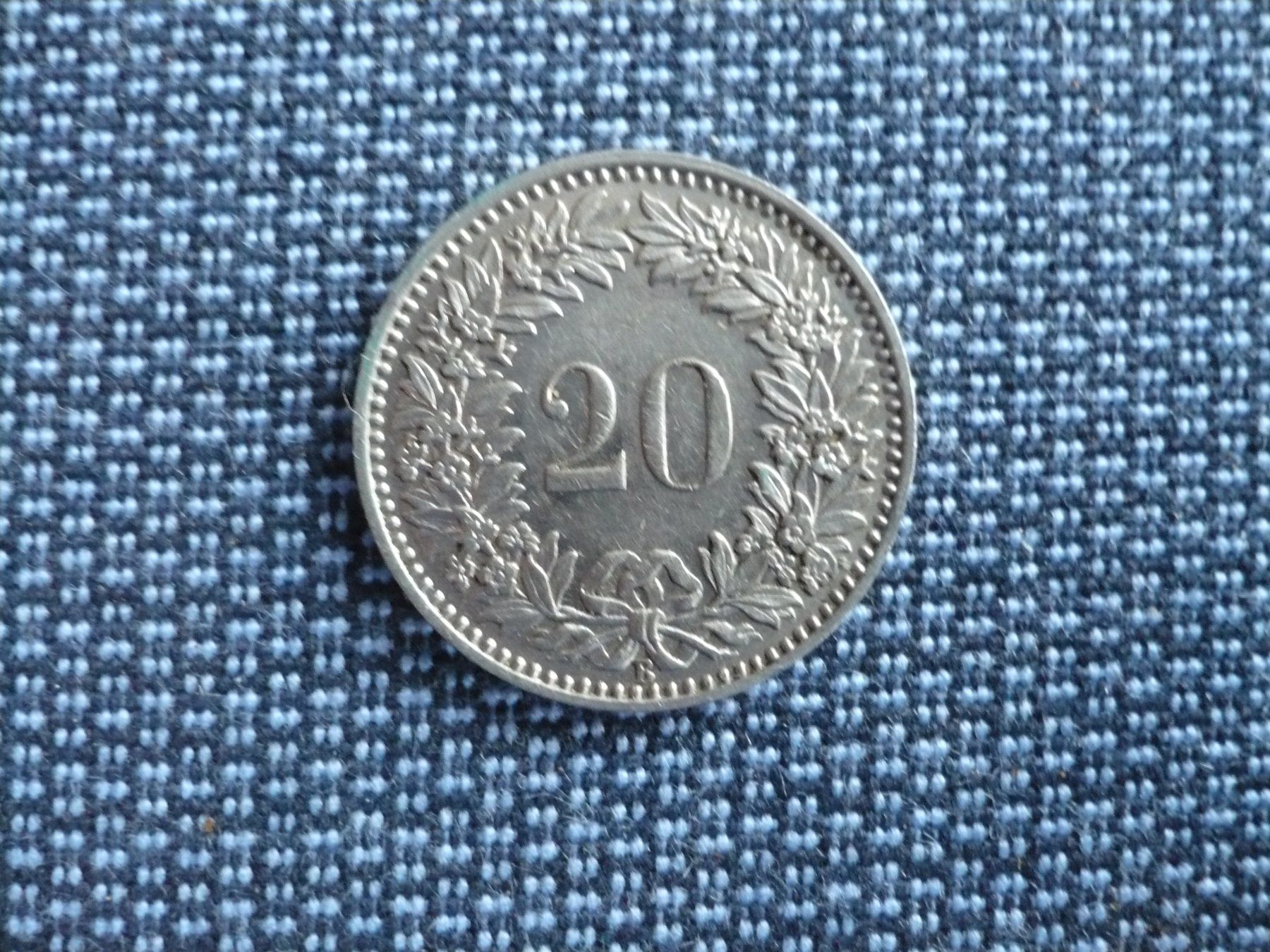 Toutes les monnaies: 20 Rappen 1913 – D'occasion à Winterthur par kormorans 1