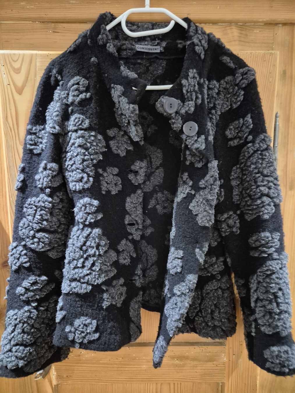 Giacche: Consequent Jacke Gr. 42, schwarz/grau, Herbstlook! – Nuovo (secondo la descrizione) da Unterägeri venduto da Idecurtins