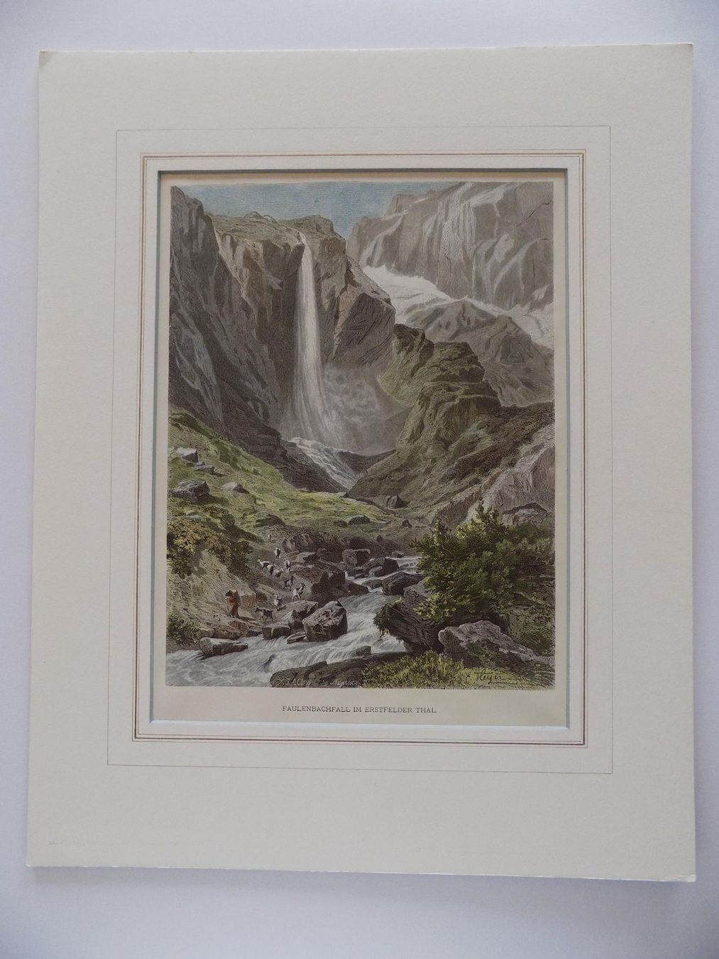 Gravures: Faulenbachfall Erstfeldertal Uri – D'occasion à Risch par Rischli15