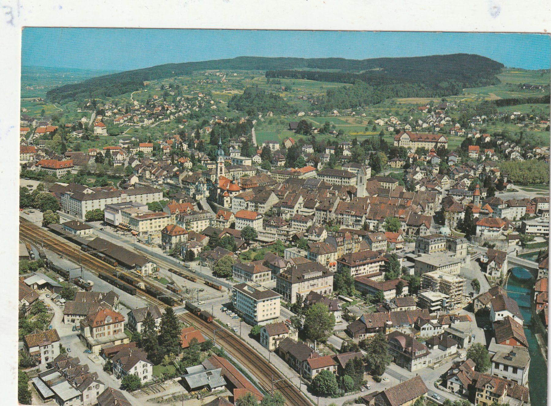 Cartoline postali: Frauenfeld  Flugaufnahme – Usato da Lumbrein venduto da made02