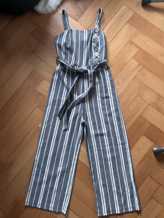 Jumpsuit striped with buttons size M 