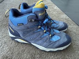 Meindl Hiking Shoes 35 Gore-Tex Blue Yellow Used 