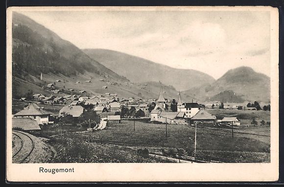 Cartes postales: AK Rougemont, Ortsansicht – D'occasion à Berlin par bartko-reher