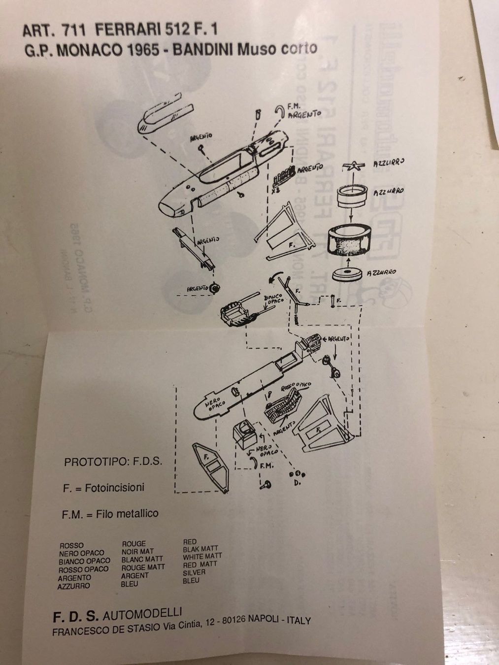 Ferrari Modellini d'auto: FDS-Kit Ferrari 1/43 – Nuovo (secondo la descrizione) da Muttenz venduto da Gucci2005 3