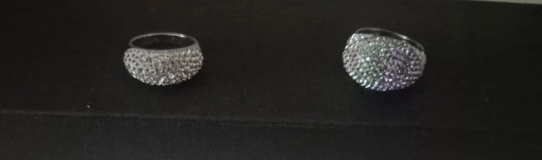 Anelli: Glitzer Ringe, Silber Optik, Damen Schmuck, Grösse 41 – Nuovo e nell'imballaggio originale da Zürich venduto da Sami78